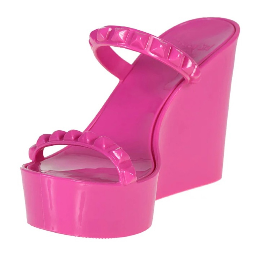 NWT Carmen Sol Tonino Wedge in Fuschia - Picture 1 of 14
